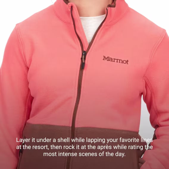 MARMOT Kadın Rocklin Polar Katmanlı Tam Fermuarlı Ceket