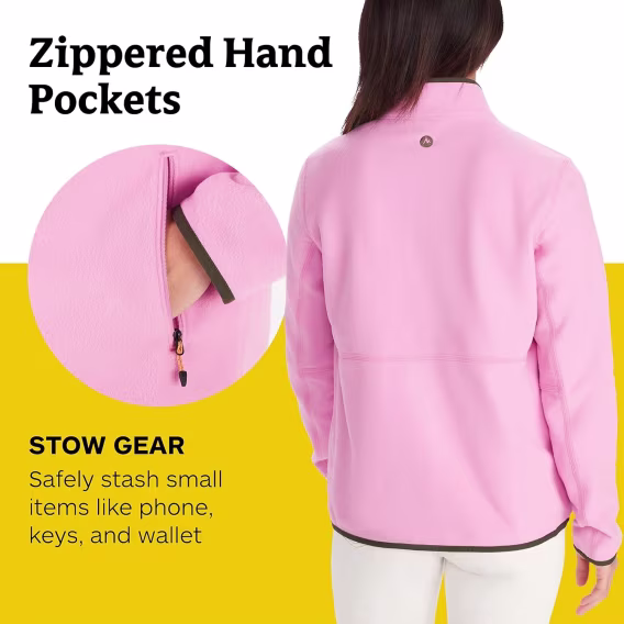 MARMOT Kadın Rocklin Polar Katmanlı Tam Fermuarlı Ceket