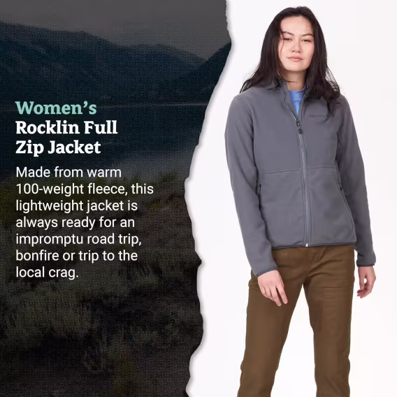 MARMOT Kadın Rocklin Polar Katmanlı Tam Fermuarlı Ceket