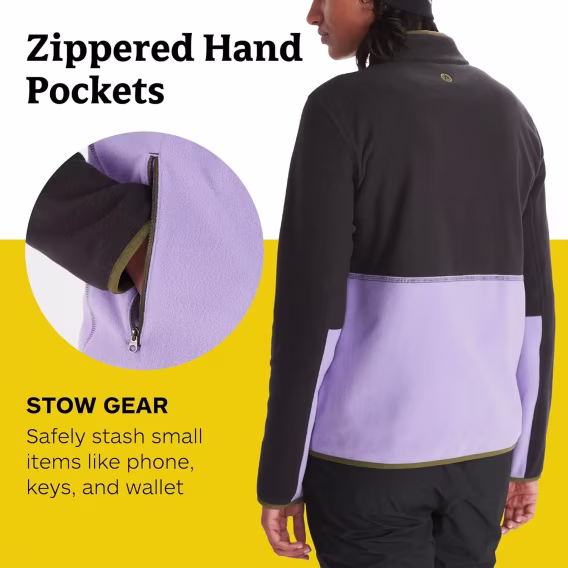 MARMOT Kadın Rocklin Polar Katmanlı Tam Fermuarlı Ceket