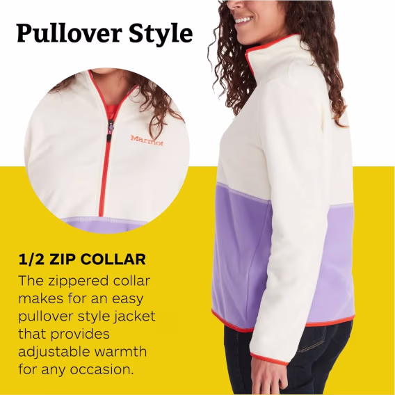 MARMOT Kadın Rocklin Klasik 1/2 Fermuarlı Ceket