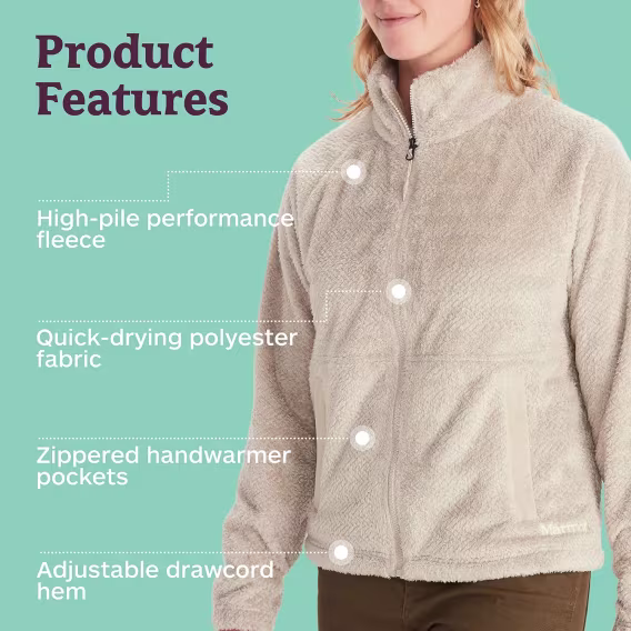 MARMOT Kadın Homestead Tam Fermuarlı Ceket