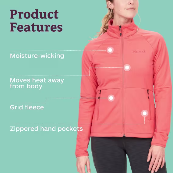 MARMOT Kadın Leconte Hafif Polar Ceket