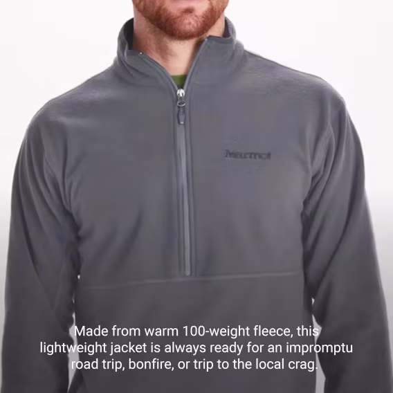 MARMOT Erkek Rocklin 1/2 Fermuarlı Polar Kazak Ceket