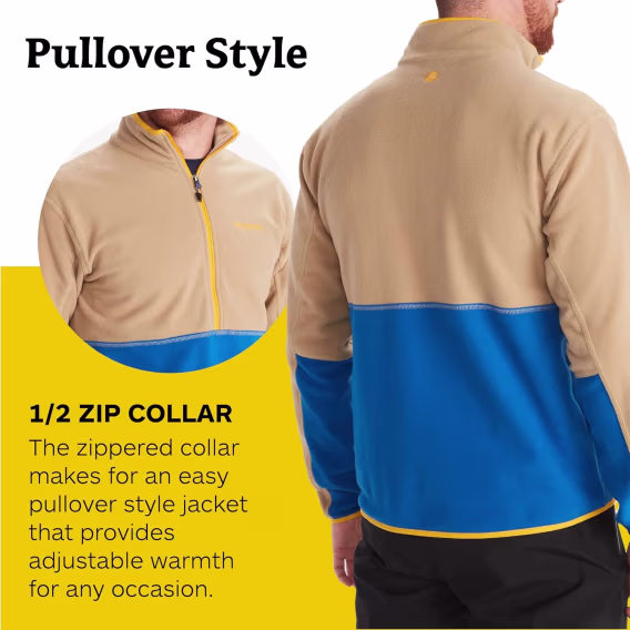 MARMOT Erkek Rocklin 1/2 Fermuarlı Polar Kazak Ceket