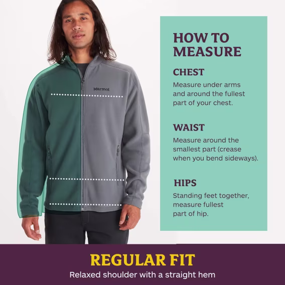 MARMOT Erkek Rocklin Sıcak Tam Fermuarlı Ceket