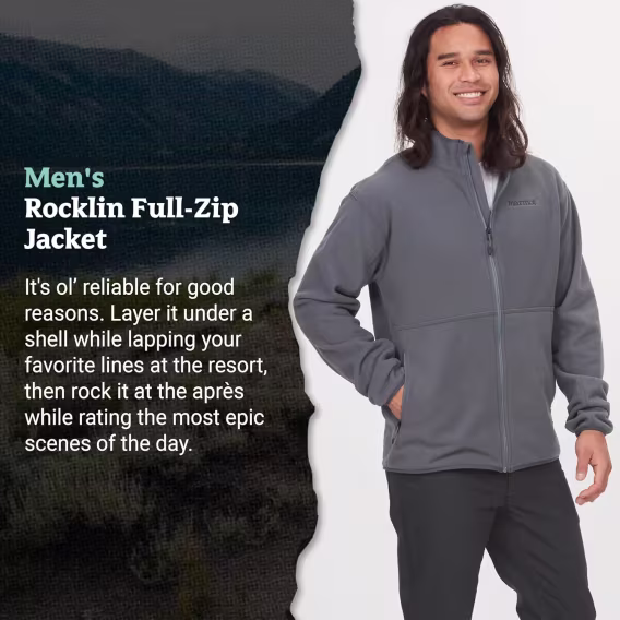 MARMOT Erkek Rocklin Sıcak Tam Fermuarlı Ceket