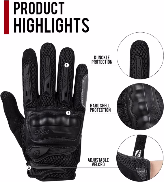 IRON JIA'S Yarış Motosiklet Eldiveni 