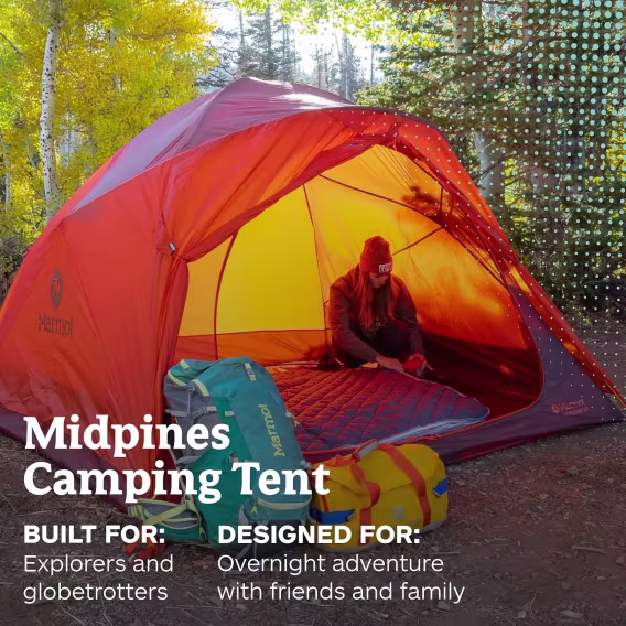 MARMOT Midpines 4 Kişilik Kamp Çadırı Bordo