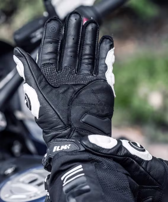 ILM ModelGRC01 Deri Dokunmatik Motosiklet Eldiveni