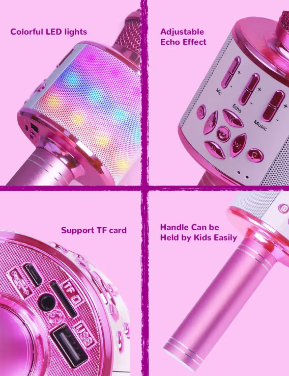 Amazmic Bluetooth Karaoke Mikrofonu