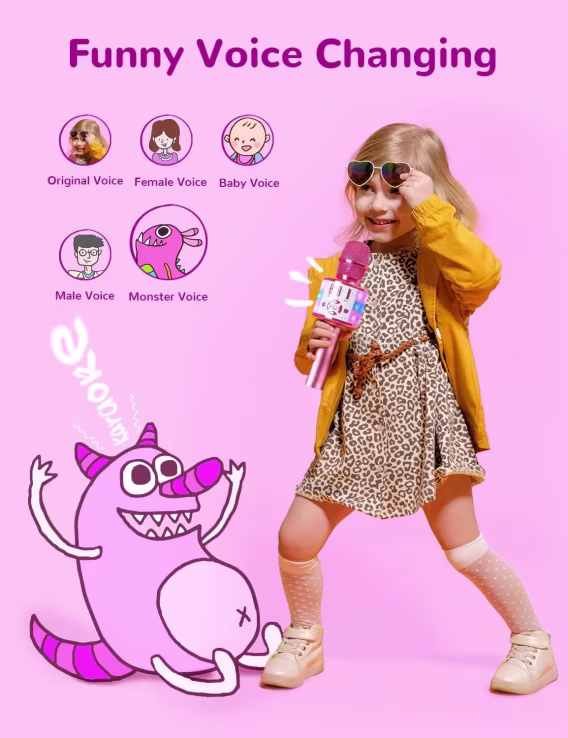 Amazmic Bluetooth Karaoke Mikrofonu