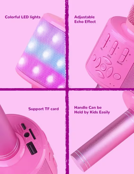 Amazmic Bluetooth Karaoke Mikrofonu