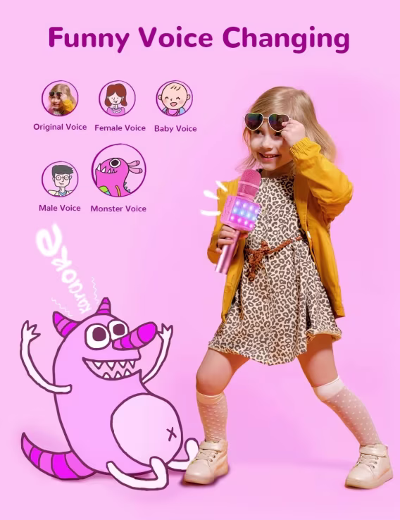 Amazmic Bluetooth Karaoke Mikrofonu