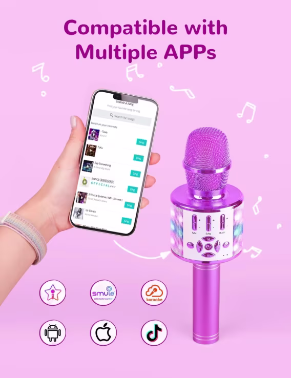 Amazmic Bluetooth Karaoke Mikrofonu