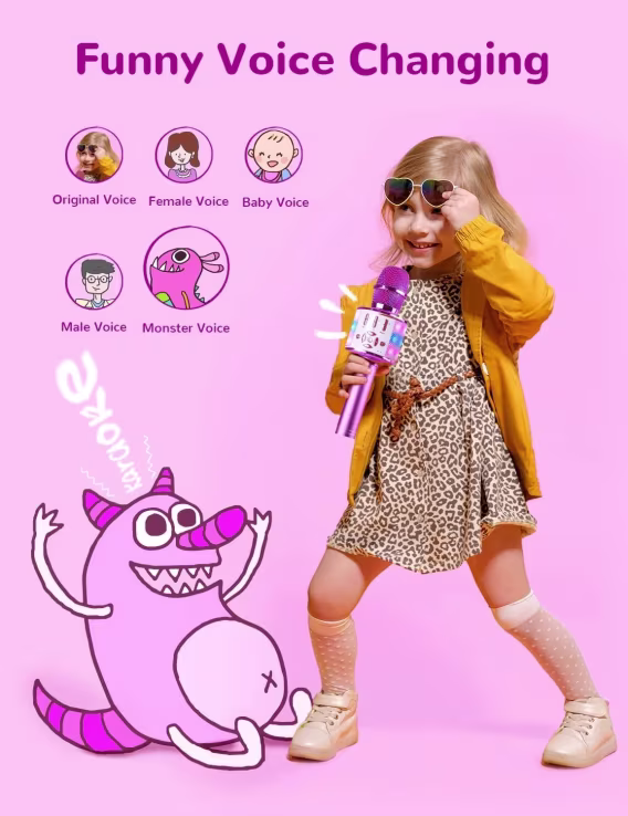 Amazmic Bluetooth Karaoke Mikrofonu