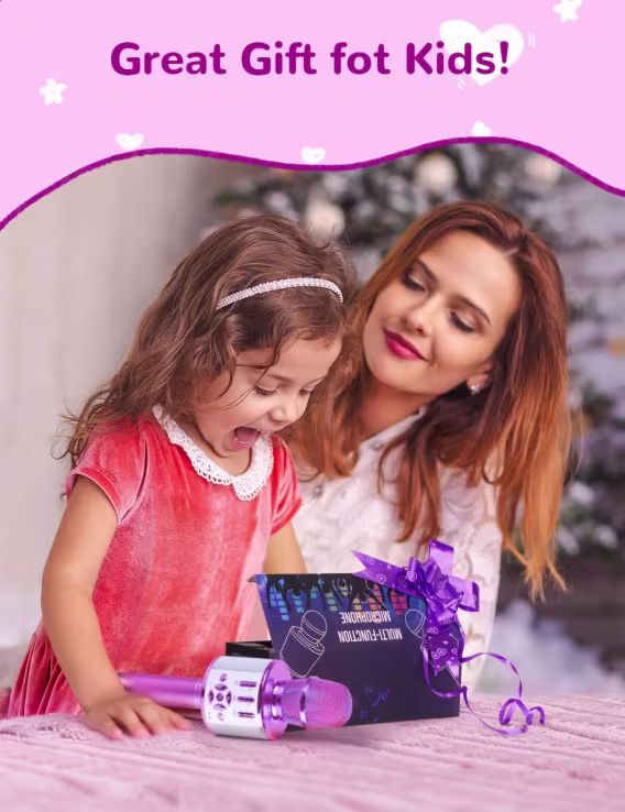 Amazmic Bluetooth Karaoke Mikrofonu