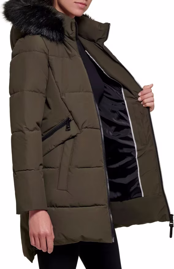 DKNY Kadın Puf Mont