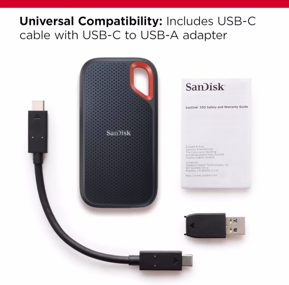SanDisk Extreme Taşınabilir SSD