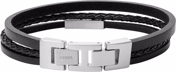 Fossil Erkek Steel and Genuine Bileklik