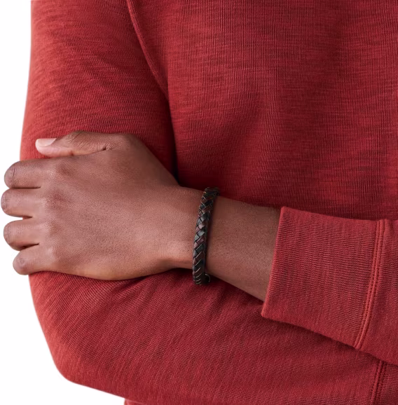 Fossil Erkek Steel and Genuine Bileklik