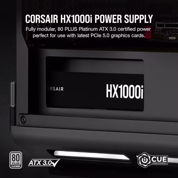 Corsair HX1000i Full Modul UltraLow Noise ATX Power Supply