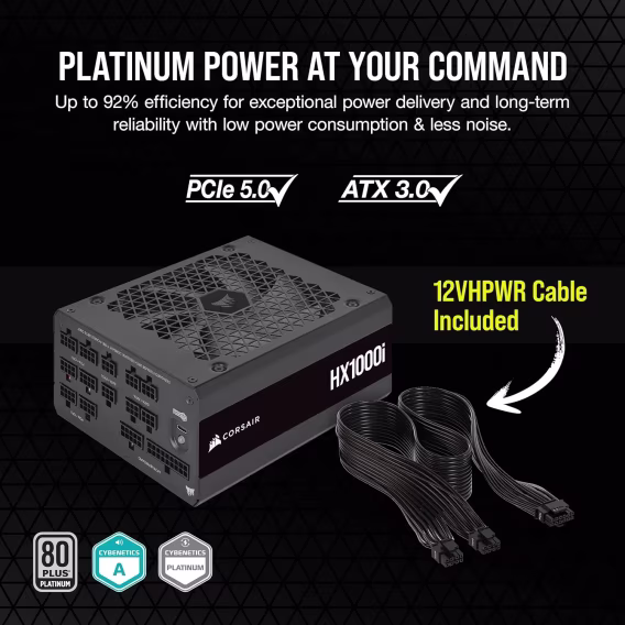 Corsair HX1000i Full Modul UltraLow Noise ATX Power Supply