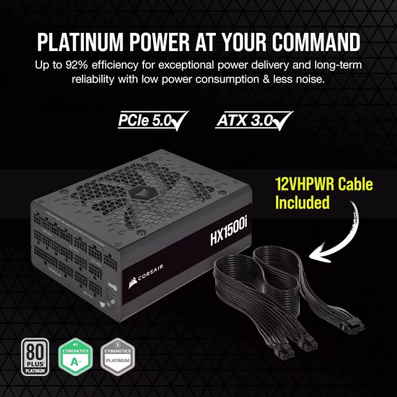 Corsair HX1000i Full Modul UltraLow Noise ATX Power Supply