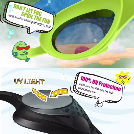 OutdoorMaster Çocuk Yüzme Gözlüğü 2'li Paket