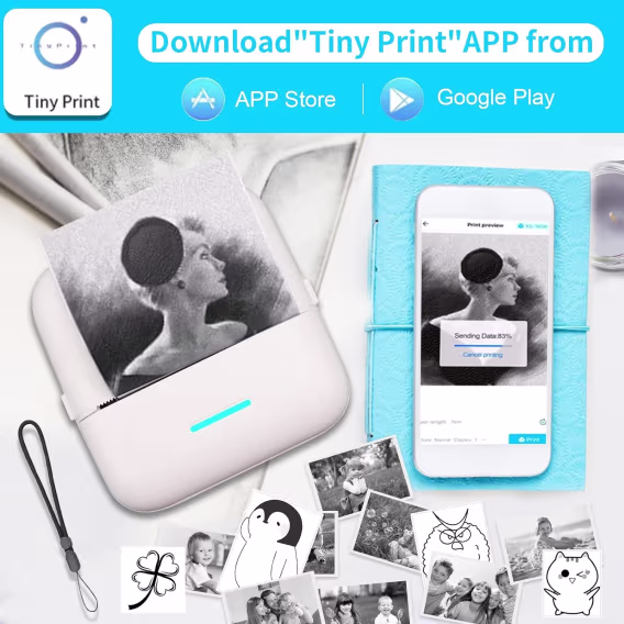 HuiJuKeJi Mini Etiket Yazıcısı