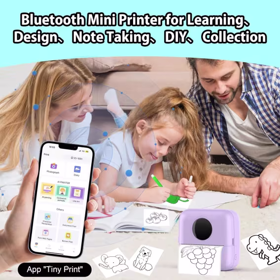 HuiJuKeJi Mini Etiket Yazıcısı