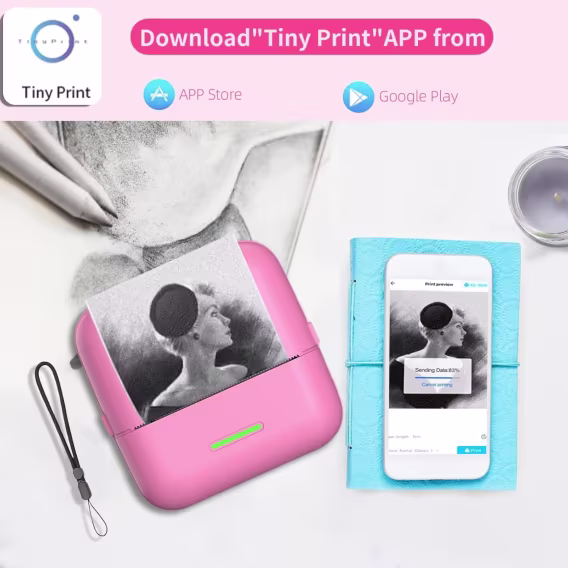 HuiJuKeJi Mini Etiket Yazıcısı