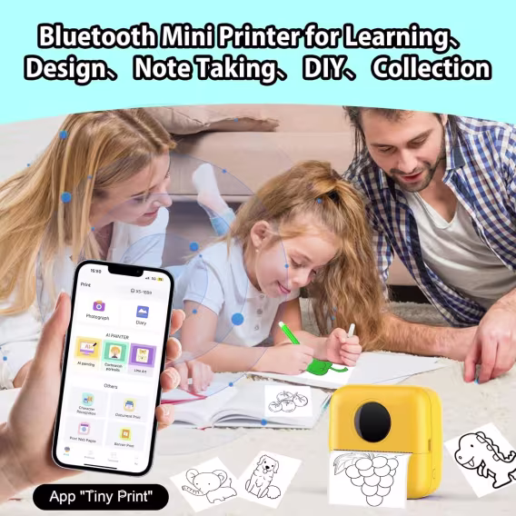 HuiJuKeJi Mini Etiket Yazıcısı