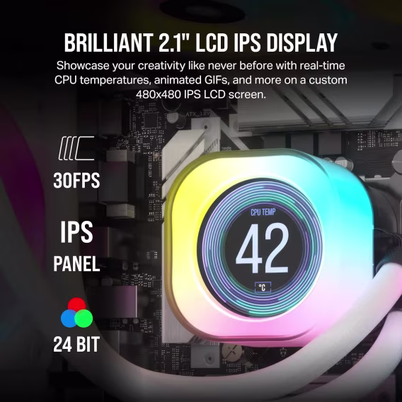  CORSAIR iCUE Link H150i LCD Sıvı CPU Soğutucu