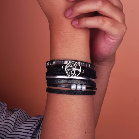 Fancy Shiny Deri Bileklik