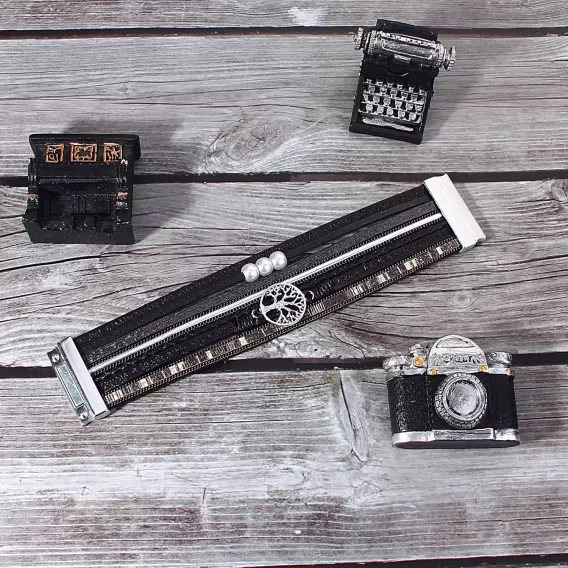 Fancy Shiny Deri Bileklik