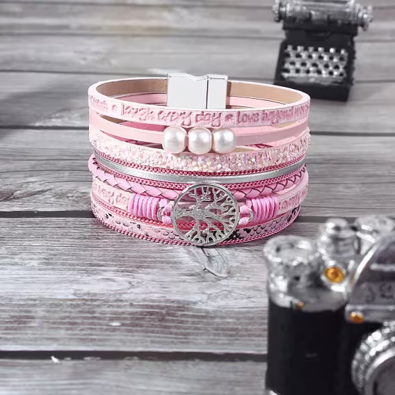 Fancy Shiny Deri Bileklik