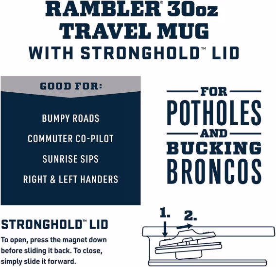 YETI Rambler Yalıtımlı Kulplu Bardak  0.88 L