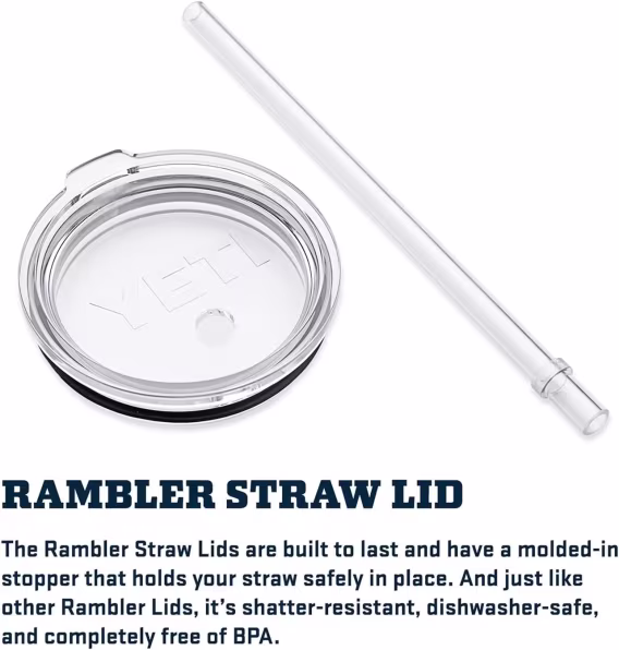 YETI Rambler Pipetli ve Kulplu Bardak