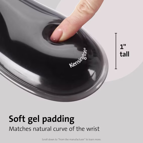 Kensington Duo Jel Fare ve Klavye Bilek Dinlendirme Paketi Seti