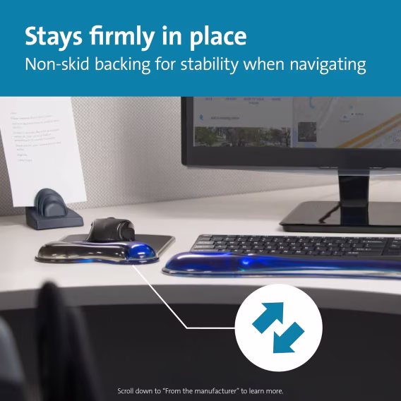 Kensington Duo Jel Fare ve Klavye Bilek Dinlendirme Paketi Seti