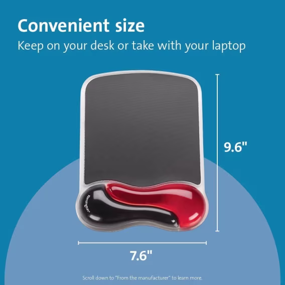 Kensington Duo Jel Fare ve Klavye Bilek Dinlendirme Paketi Seti