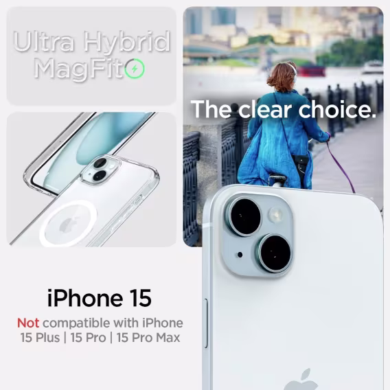 Spigen Manyetik Ultra Hybrid MagFit iPhone 15 Plus Kılıf