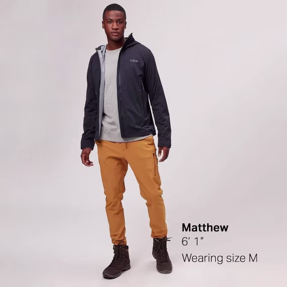 Rab Erkek Kinetic 2.0 Kapüşonlu Su Geçirmez Hafif Ceket