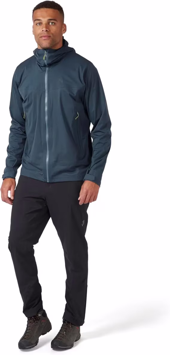 Rab Erkek Kinetic 2.0 Kapüşonlu Su Geçirmez Hafif Ceket