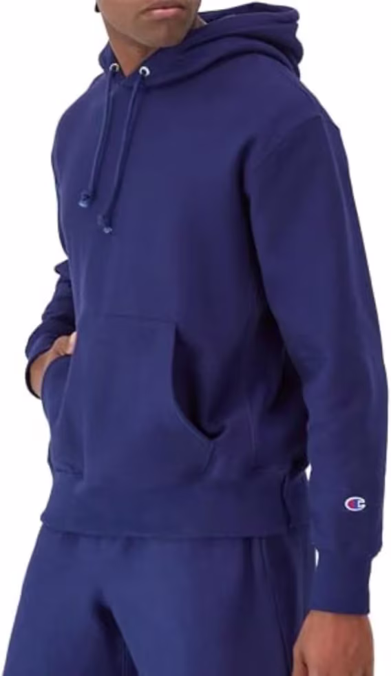 Champion Erkek Ters Dokuma Kapüşonlu Hoodie