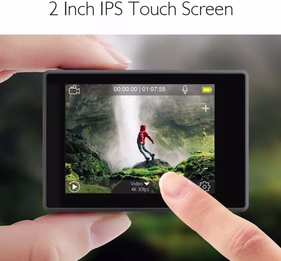 AKASO V50 Elite 4K60fps Dokunmatik Ekran WiFi Su Geçirmez Aksiyon Kamerası