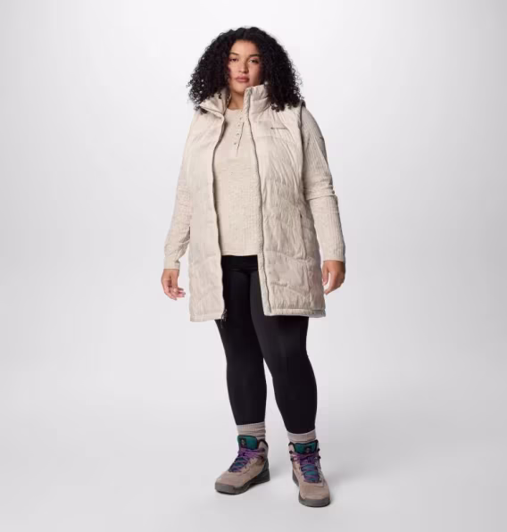 Columbia Women's Karis Gale Uzun Yelek   Büyük Beden