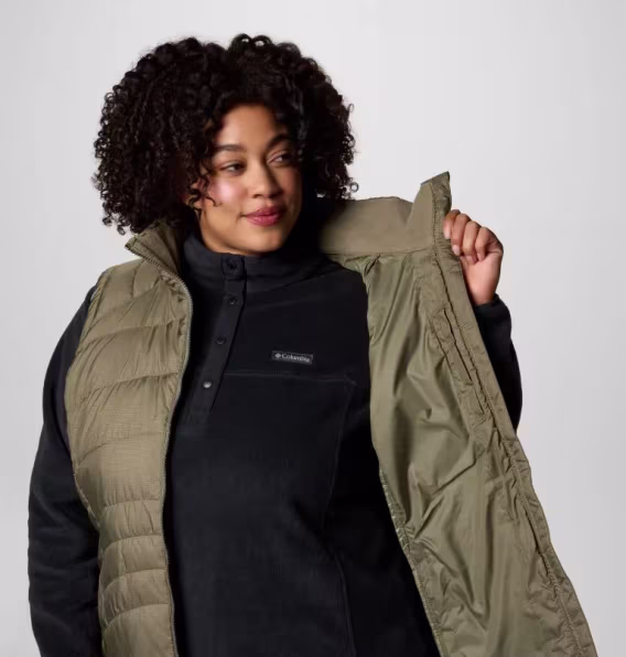 Columbia Women's Karis Gale Uzun Yelek   Büyük Beden