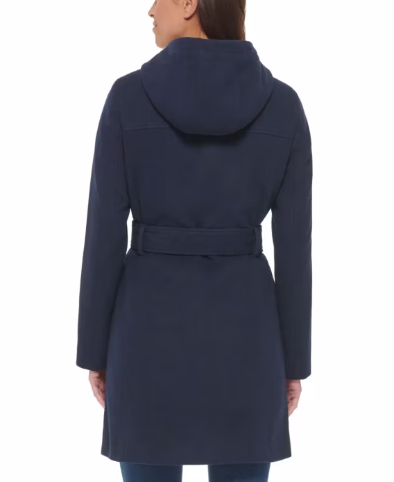 Tommy Hilfiger Kadın Kemerli Kapüşonlu Ceket